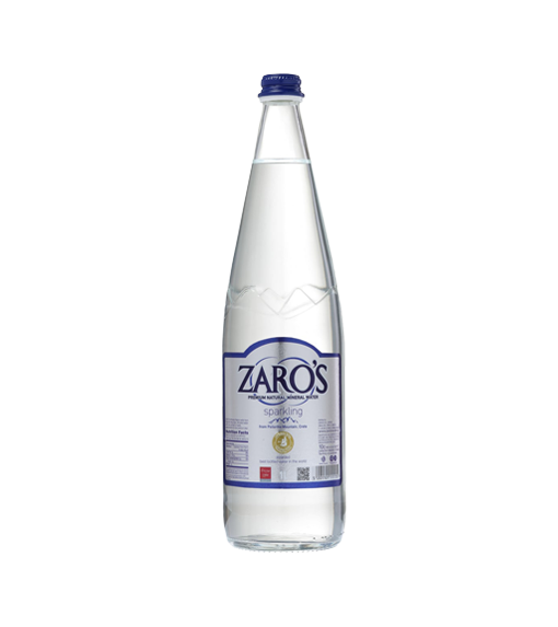 ZARO'S мінеральна вода, газована, 1 л. скло (1х12)